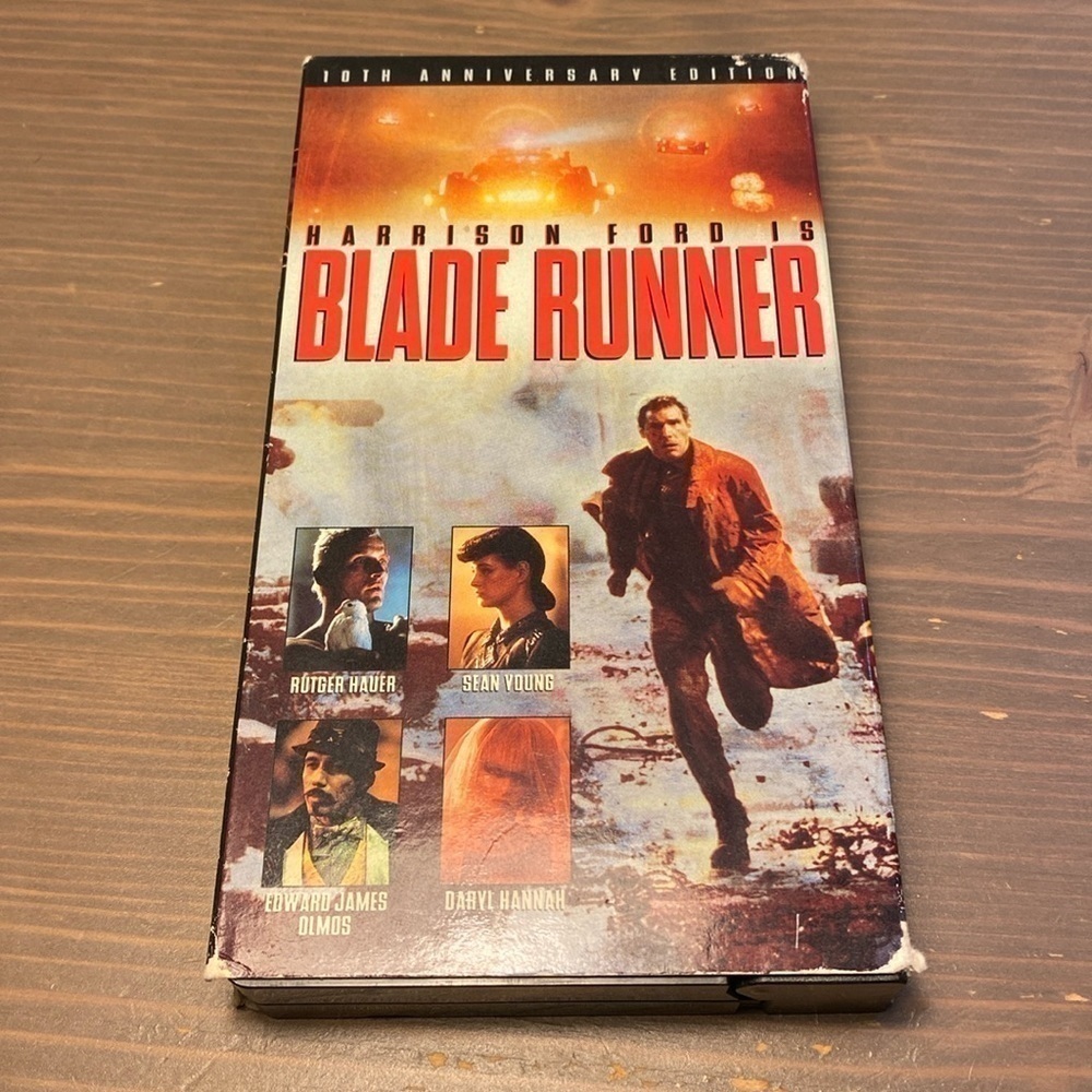 Blade Runner 10th Anniversary Edition VHS Tape 1992 Harrison Ford Ridley Scott